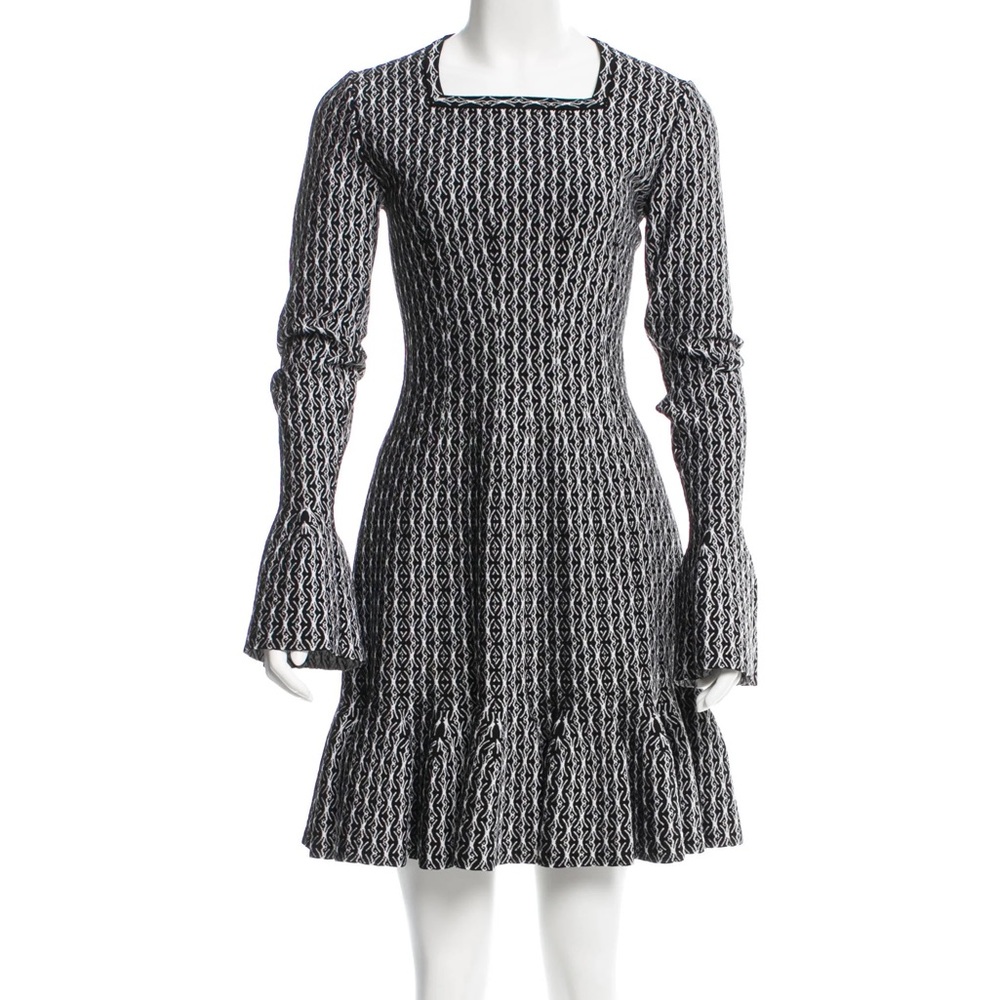 Alaïa Segovie Knit Dress Black and White (Size 44 / US 12 / XL, NWT)